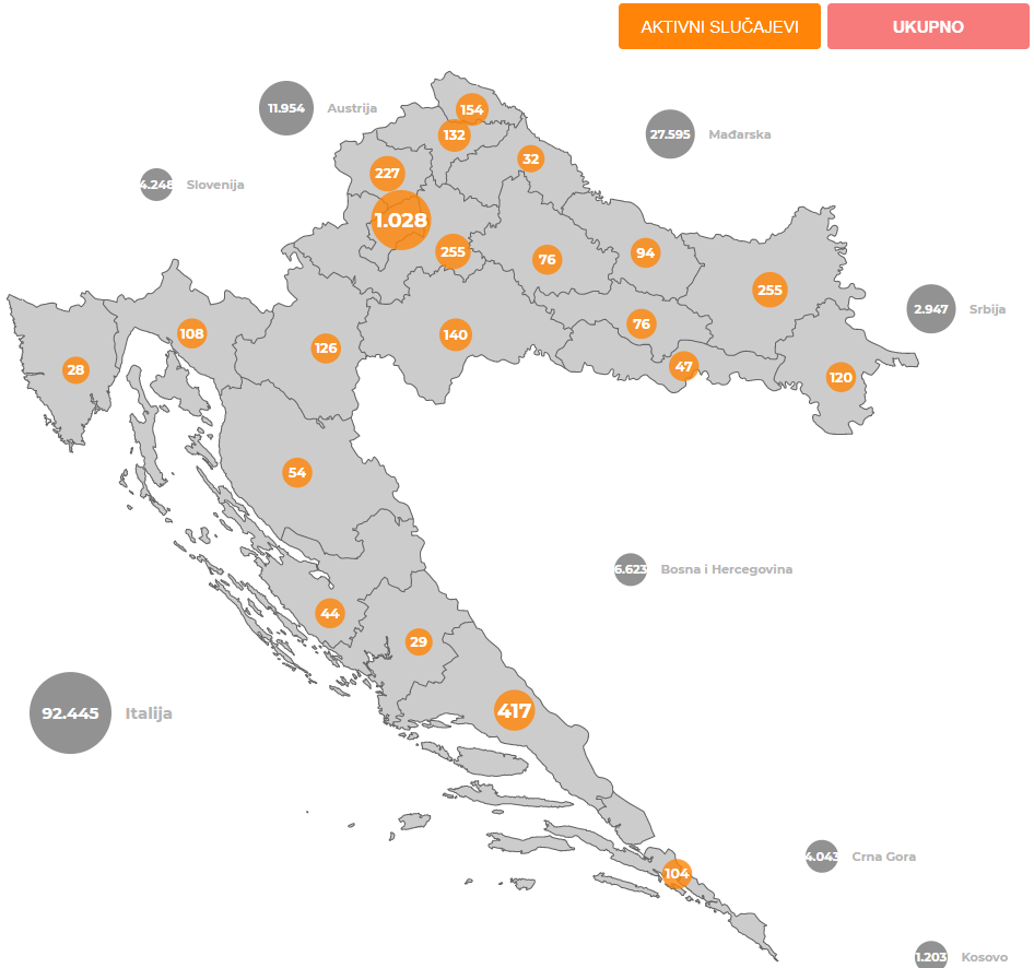 izvor: koronavirus.hr (15.10.2020. u 10h)