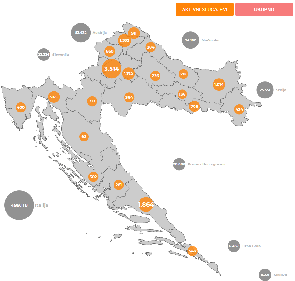 Izvor: koronavirus.hr (7.11.2020. u 10h)