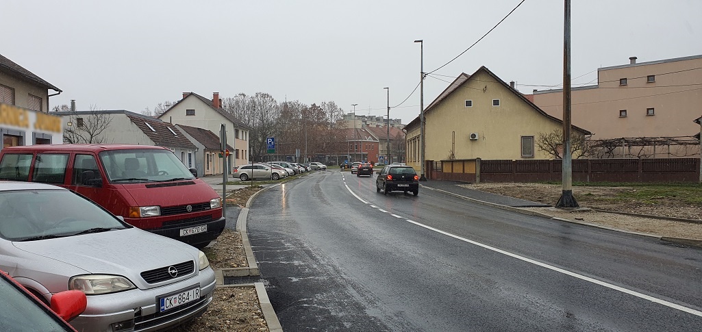 Čakovec, rekonstruirana ulica dr. Ante Starčevića, 8.1.2021.