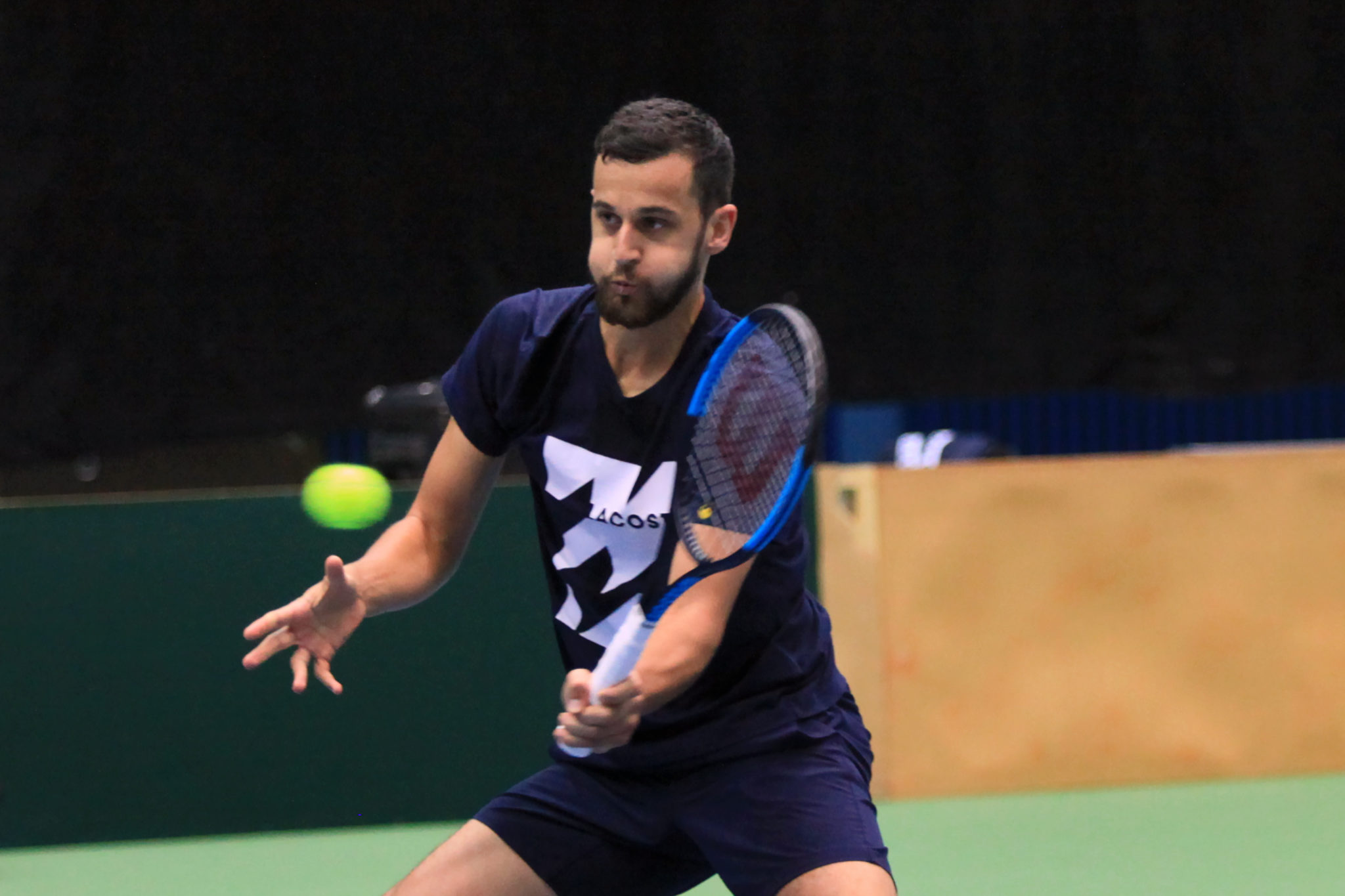 Zagreb, 02.03.2020.- U Domu sportova održan je prvi trening hrvatske Davis cup reprezentacije. Na slici Mate Pavić Foto Mario ĆUŽIĆ/HTS