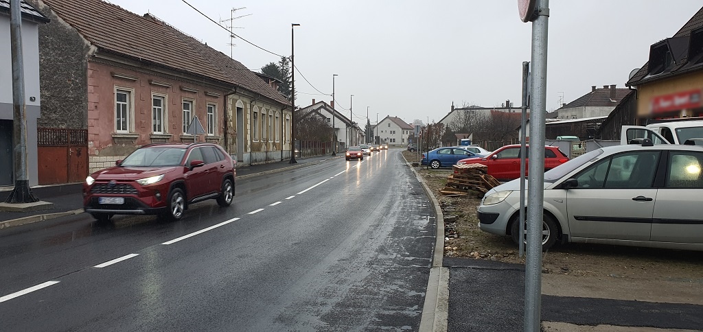 Čakovec, rekonstruirana ulica dr. Ante Starčevića, 8.1.2021.