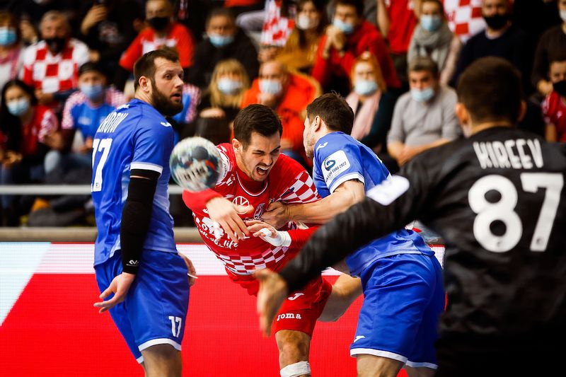 Ante GADZA (8) during the international friendly handball match Croatia vs Russia, Osijek, Croatia, 08.01.2022, Mandatory Credit © Jozo Cabraja / kolektiff