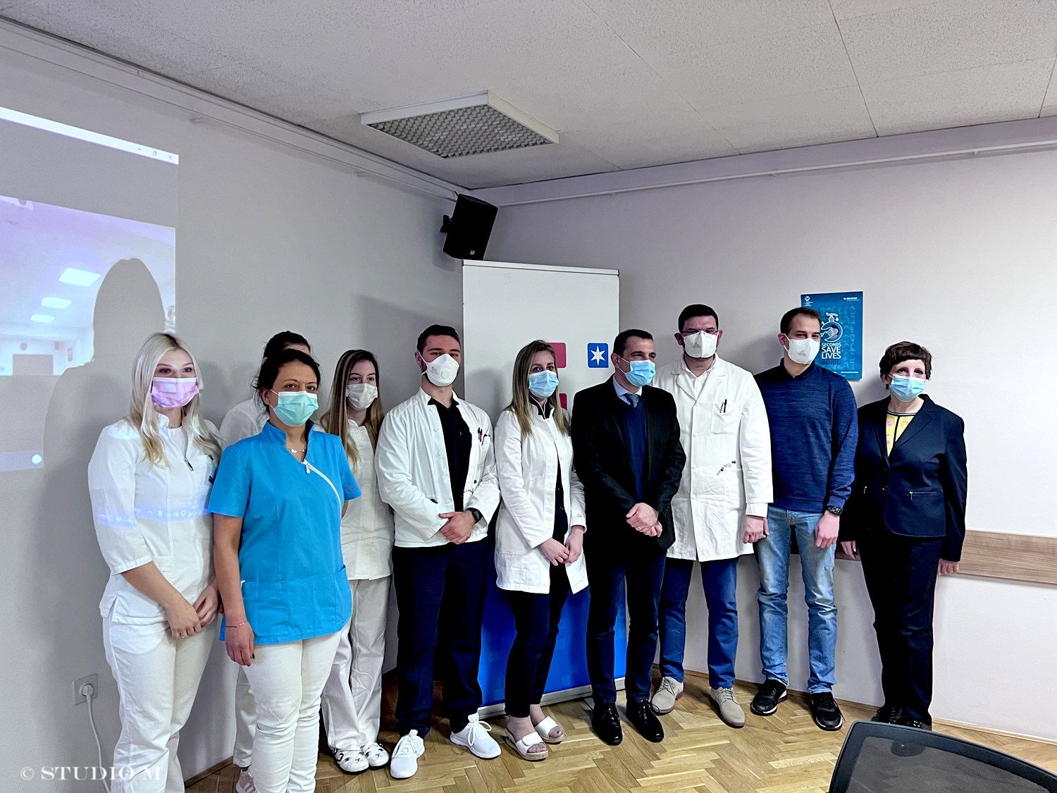 ŽB Čakovec, prva grupa studenata Medicinski fakultet Rijeka, 25.1.2022.