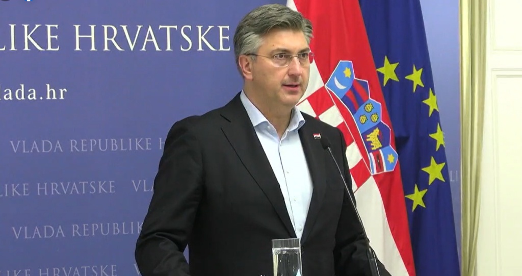 Premijer Vlade RH Andrej Plenković, izvanredna press konferencija 19.2.2022. o uhićenju ministra Darka Horvata