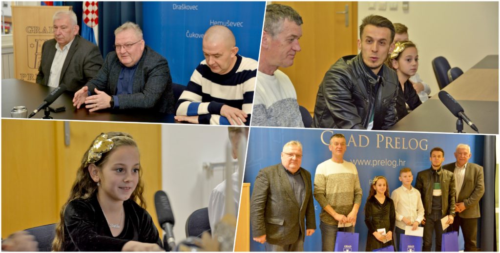 Grad Prelog prijem za uspješne sportaše iz Preloga, Dalia Šestak, Tino Panić, Andrej Hladnik i Franjo Gosarić, 30.12.2022. / Prelog