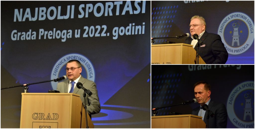 Prelog, proglašenje najboljih sportaša na području Grada Preloga za 2022. / Dejan Naranđa, Ljubomir Kolarek i Mato Kljajić / 25.2.2023.