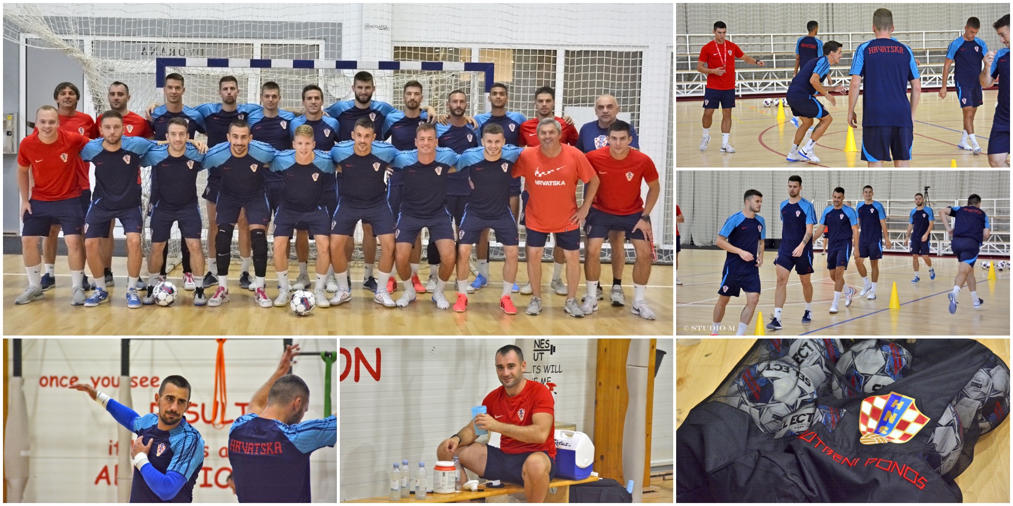 Hrvatska futsalska reprezentacija na pripremama u Prelog 24.8.2023. / Foto: Željka Švenda / Studio M