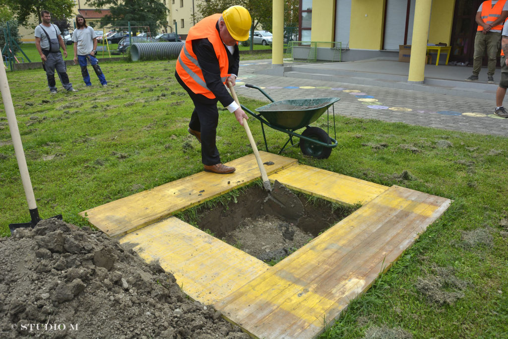 Draškovec, polaganje kamena temeljca za rekonstrukciju i dogradnju DV Fijolica PO Draškovec, 16.8.2023.