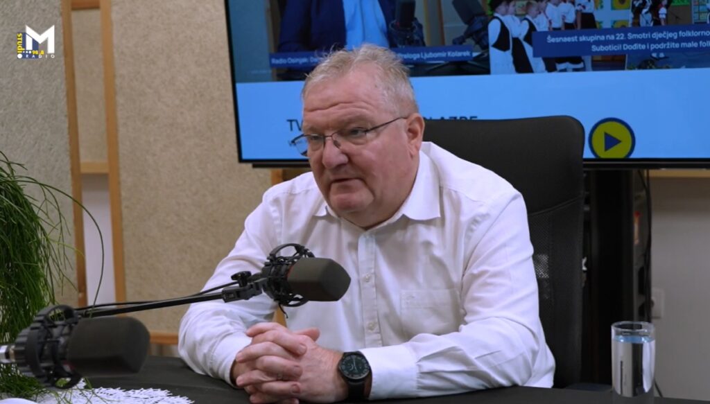 Ljubomir Kolarek, saborski zastupnik i gradonačelnik Grada Preloga, u Radio Osinjaku / Foto: Studio M