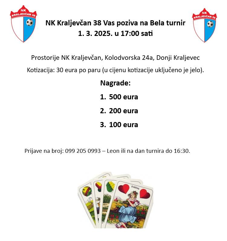 NK Kraljevcan 38 Bela turnir 1