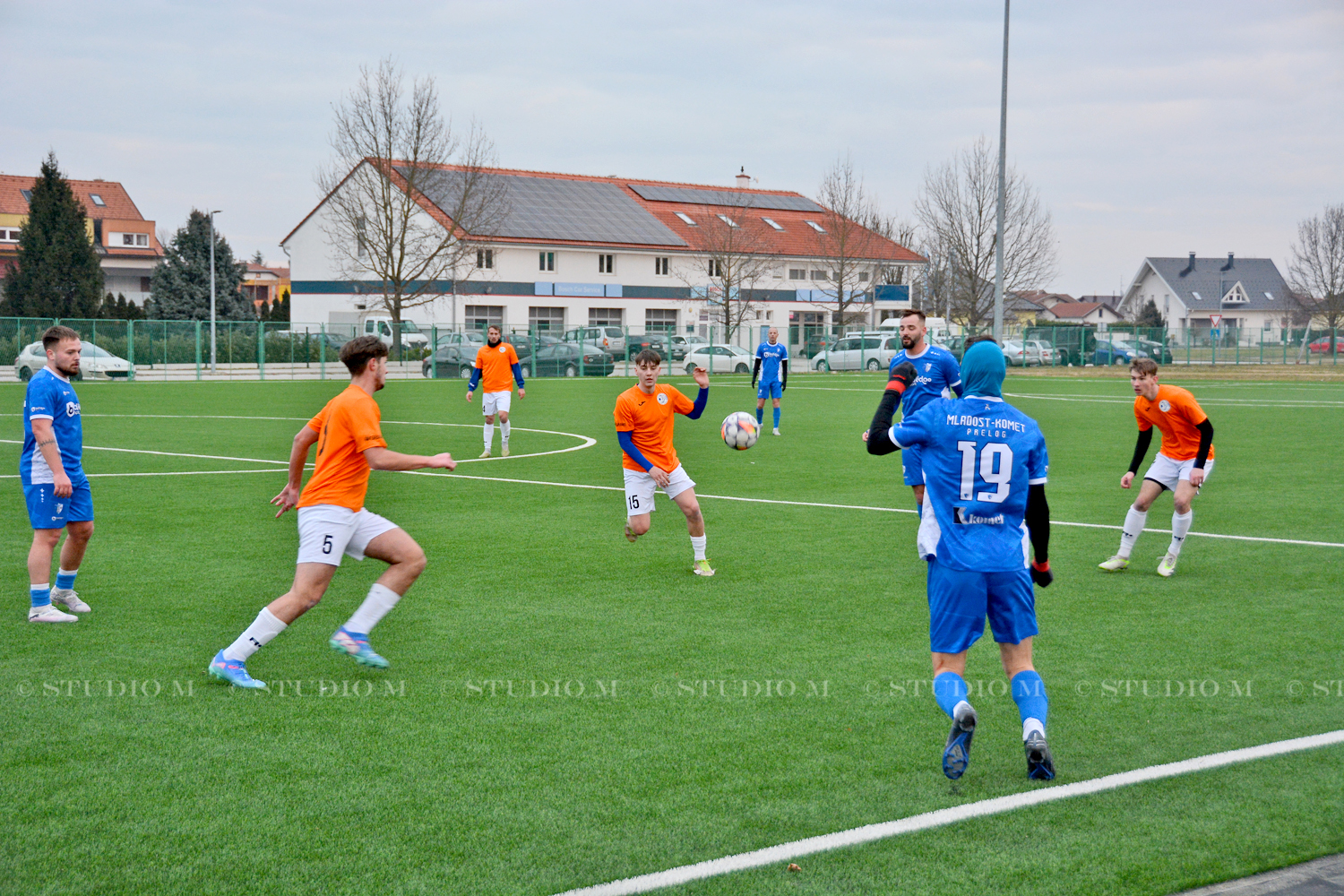 NK Mladost Komet - NK Podravina Ludbreg, prijateljska utakmica, pripreme, veljača 2025, Park mladosti, teren s umjetnom travom, nogomet | Foto: Željka Švenda / Studio M