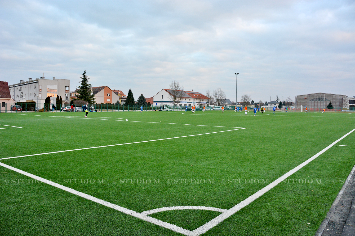 NK Mladost Komet - NK Podravina Ludbreg, prijateljska utakmica, pripreme, veljača 2025, Park mladosti, teren s umjetnom travom, nogomet | Foto: Željka Švenda / Studio M