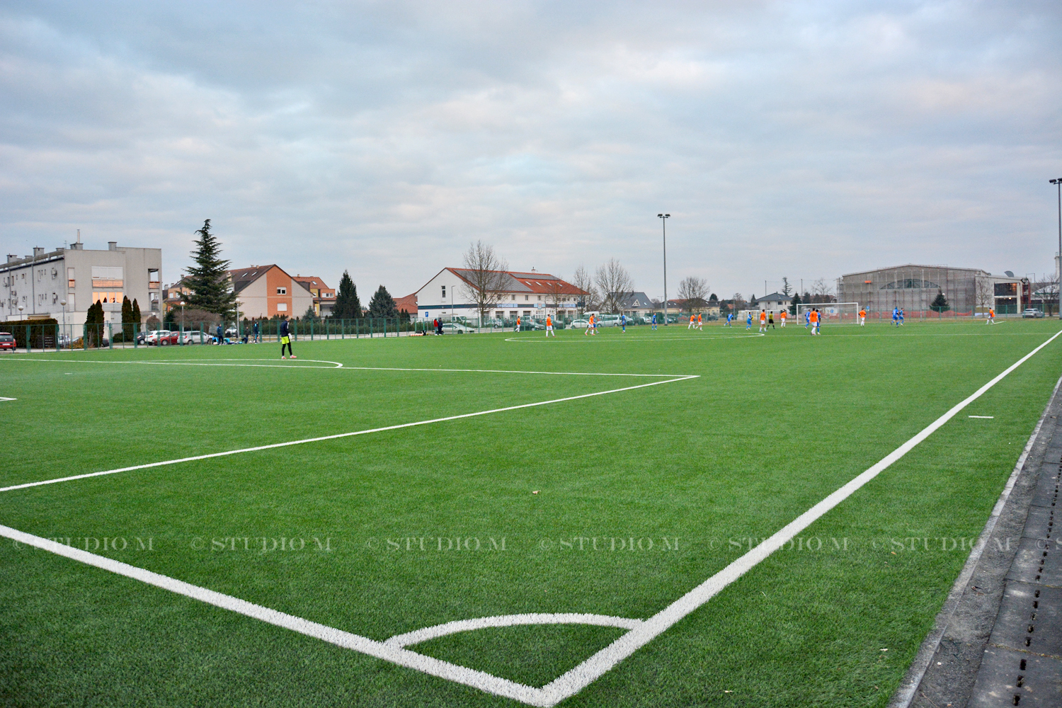 NK Mladost Komet - NK Podravina Ludbreg, prijateljska utakmica, pripreme, veljača 2025, Park mladosti, teren s umjetnom travom, nogomet | Foto: Željka Švenda / Studio M