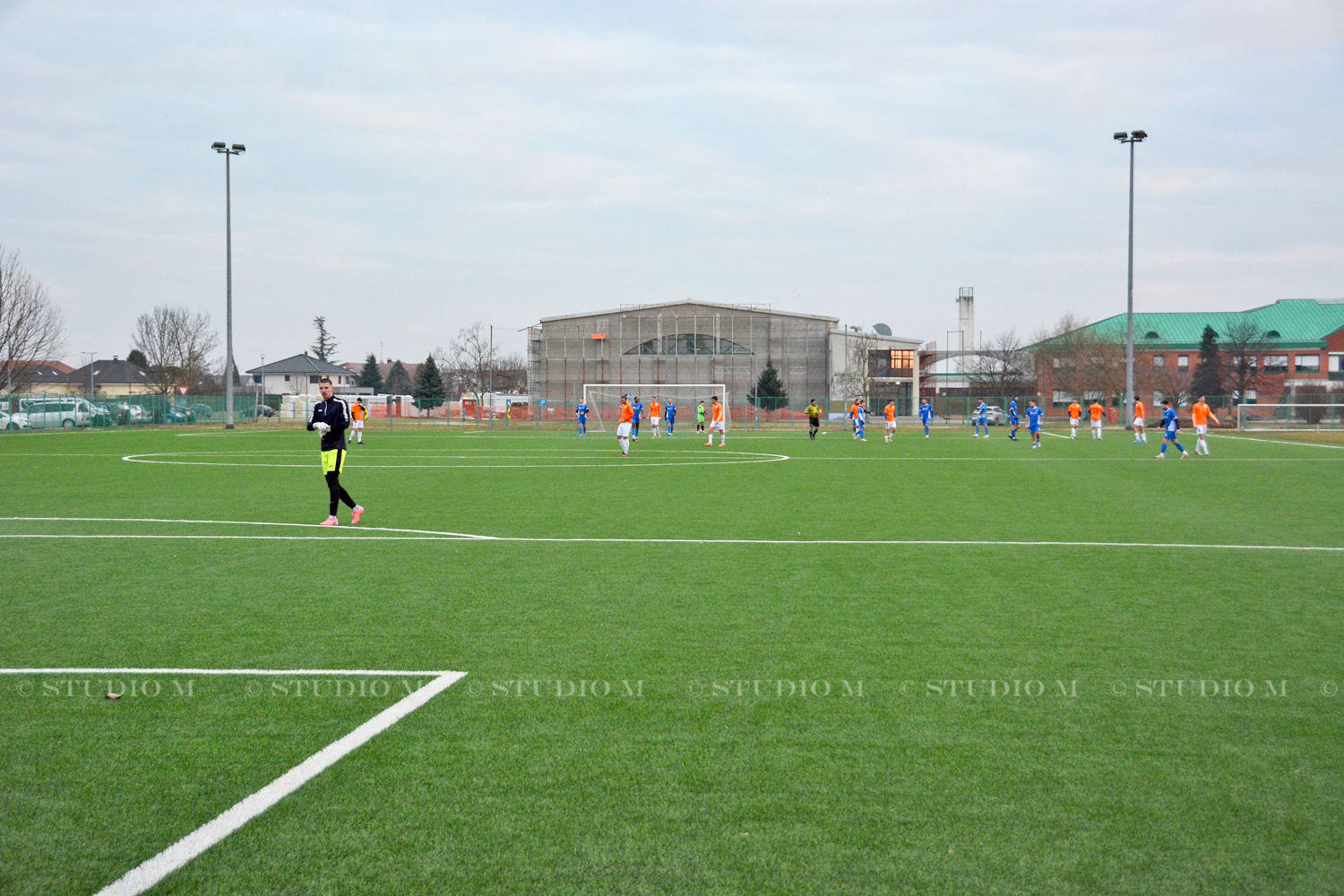 NK Mladost Komet - NK Podravina Ludbreg, prijateljska utakmica, pripreme, veljača 2025, Park mladosti, teren s umjetnom travom, nogomet | Foto: Željka Švenda / Studio M